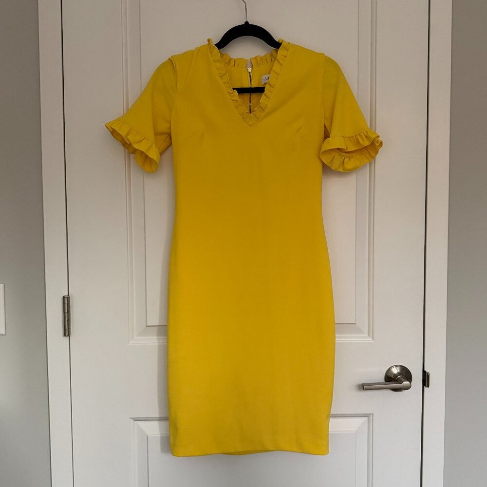 Calvin Klein Yellow Dress